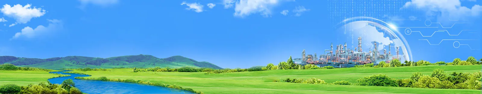 青山绿水间的现代工业园区与数字化地球